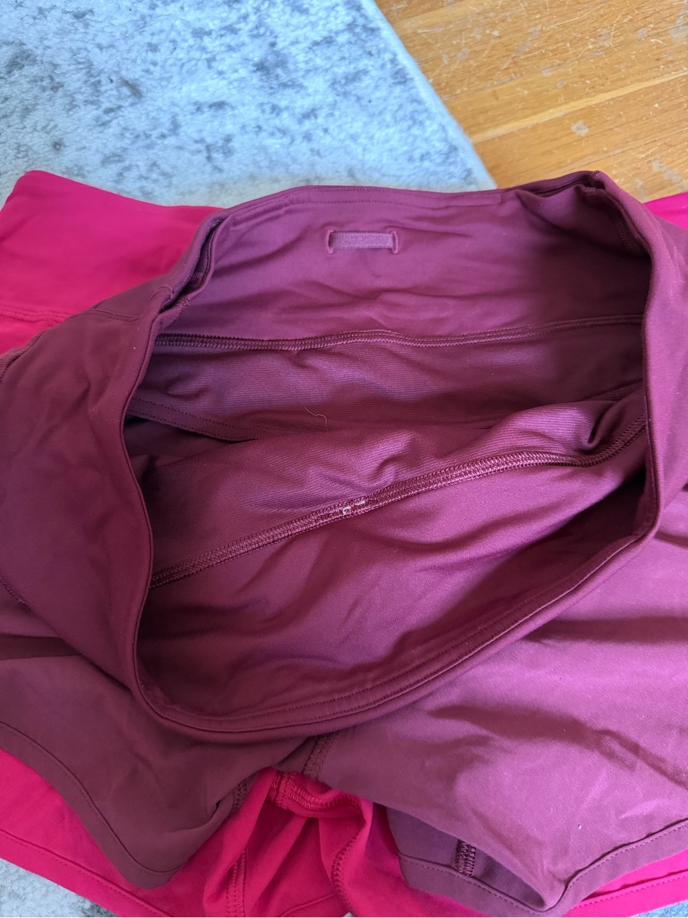 lululemon athletica Shorts bundle: Maroon, Fuchsia, and Black/grey - Picture 6 of 15